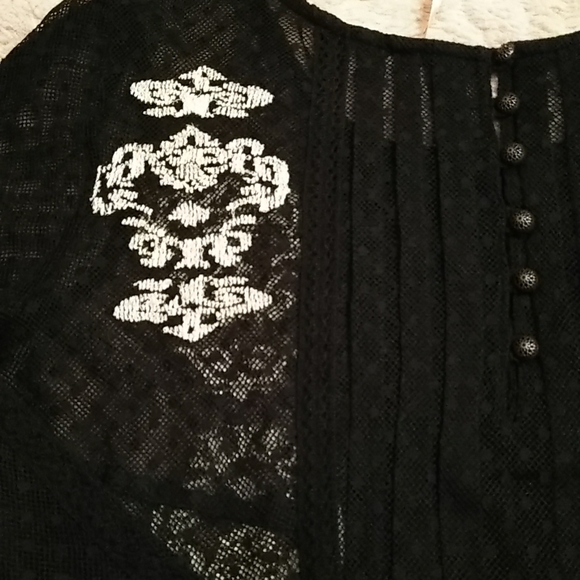 Free People Lace Pintuck Tunic - Picture 2 of 11